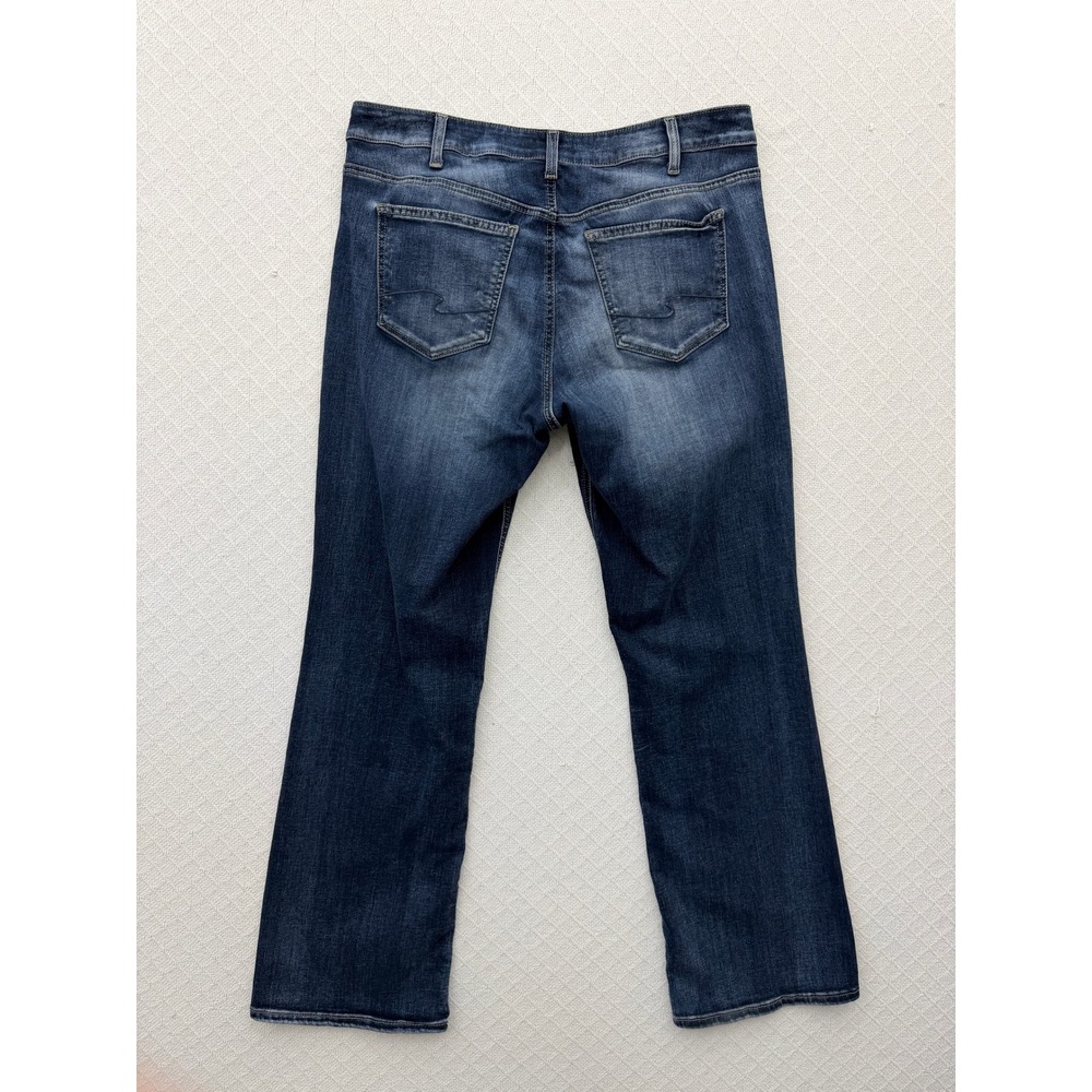 Silver Jeans Co Suki Bootcut Jeans Medium Wash Blue Stretch Denim Size 16W L33 - Picture 3 of 6